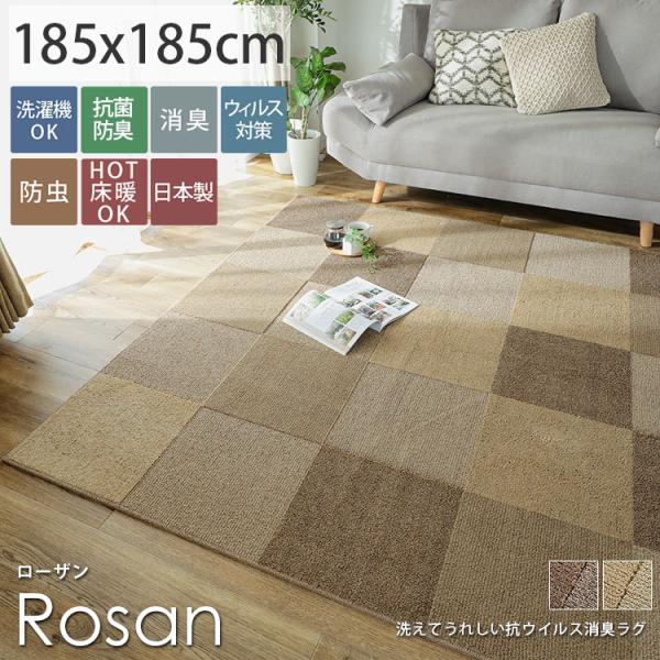 ラグ カーペット ラグマット 消臭 抗菌 防臭 抗ウイルス 防ダニ 洗濯機で洗える 絨毯 ホットカー...