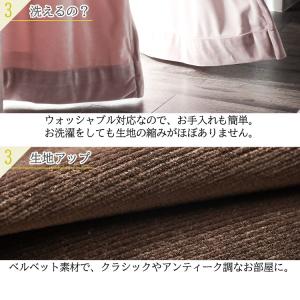 カーテン 2枚組 オーダー ベルベット ベロア...の詳細画像5