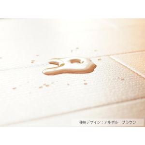 ダイニングラグ 182×182 撥水 抗菌 床...の詳細画像2