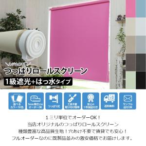 ロールスクリーン ロールカーテン 遮光 突っ張...の詳細画像1