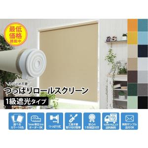 ロールスクリーン ロールカーテン 遮光 突っ張...の詳細画像1
