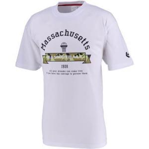 ★コンバース【9SプリントＴシャツ】CB291308ホワイト/ブラックＭ寸