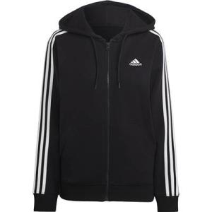 ★アディダス）31WESS3SフルZIPフーディーIC8769ブラック/ホワイトL寸