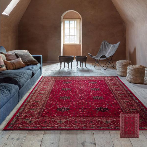 ラグ 絨毯 カーペット 約6畳弱 約240×340cmレッド 高級カーペット ウィルトン織