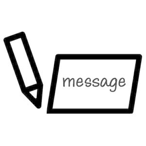 メッセージ用紙同梱サービス