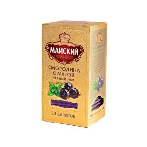 ロシア紅茶 МАЙСКИЙ マイスキー社 ティーバッグ「ブラックカラント＆ミント 2g×25p」セイロンティー｜ruinok-2