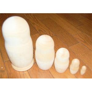 白木 マトリョーシカ　大　5個組 16cm