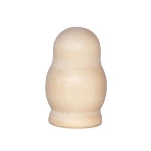 白木のマトリョーシカ型　単体　4cm