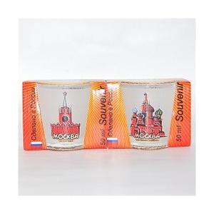 ロシア　おみやげ用ショットグラス50ml モスクワ MOSCOW ユニークな目盛りつき！｜ruinok-2