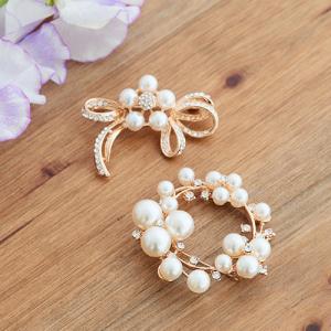 ブローチ アクセサリー 結婚式 パーティー お...の詳細画像3