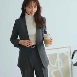 レディース ビジネススーツ パンツスーツ 洗え...の詳細画像3