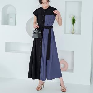 レディース ロングワンピース プリーツスカート...の詳細画像3