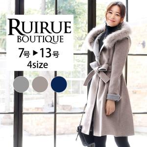 ロングコート レディース ノーカラーコート ウールコート 秋 冬 アウター ミセス きれいめ 50代 40代 30代 大きいサイズ 上品 防寒 おしゃれ 暖かい 体型カバー K365 Ruirue Boutiqueヤフー店 通販 Yahoo ショッピング