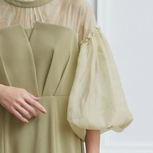 パーティードレス 結婚式 ロングワンピース 大...の詳細画像3