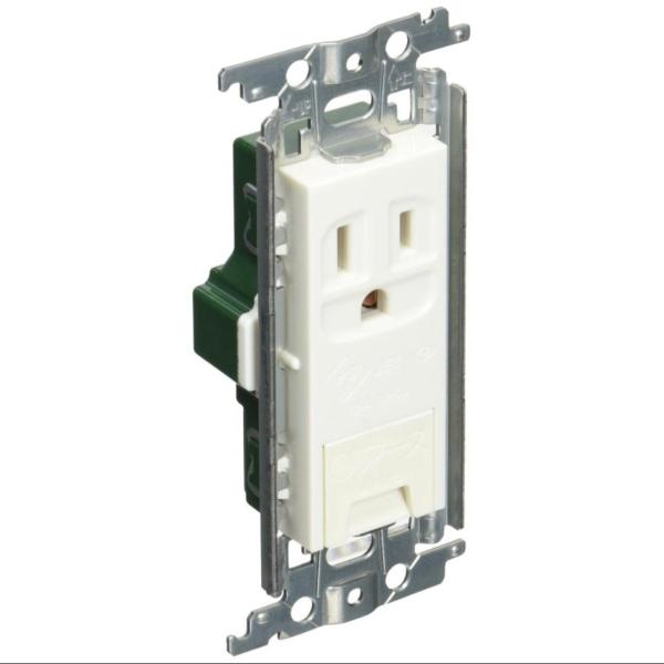 パナソニック(Panasonic) 埋込アースターミナル付接地コンセント 金属枠付 ホワイト WTF...