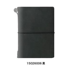 トラベラーズノート　パスポートサイズ　TRAVELER&apos;S note book.　本体　黒　1502...