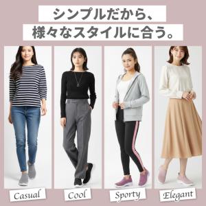 スリッポン レディース スニーカー 靴 黒 軽...の詳細画像5