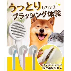 ペットブラシ 猫 犬 ブラシ 抜け毛 ペット ...の詳細画像1