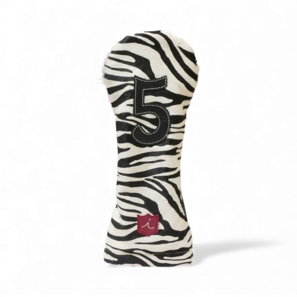 ヘッドカバー フェアウェイウッド 5 イリアック ゴルフ スペシャル ハラコ調 ゼブラ柄  本革 I...