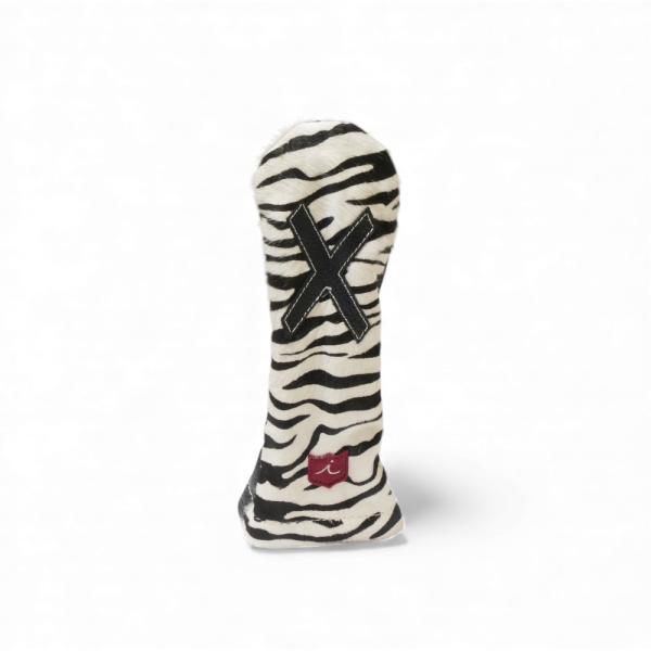 ヘッドカバー ユーティリティ X ハイブリッド イリアック ゴルフ スペシャル ハラコ調 ゼブラ柄 ...
