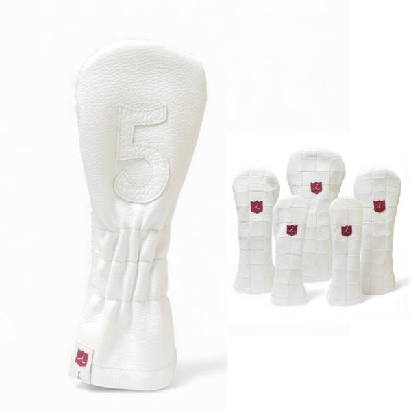 ヘッドカバー フェアウェイウッド 5 イリアック ゴルフ リミテッド パッチワーク Snow  本革...