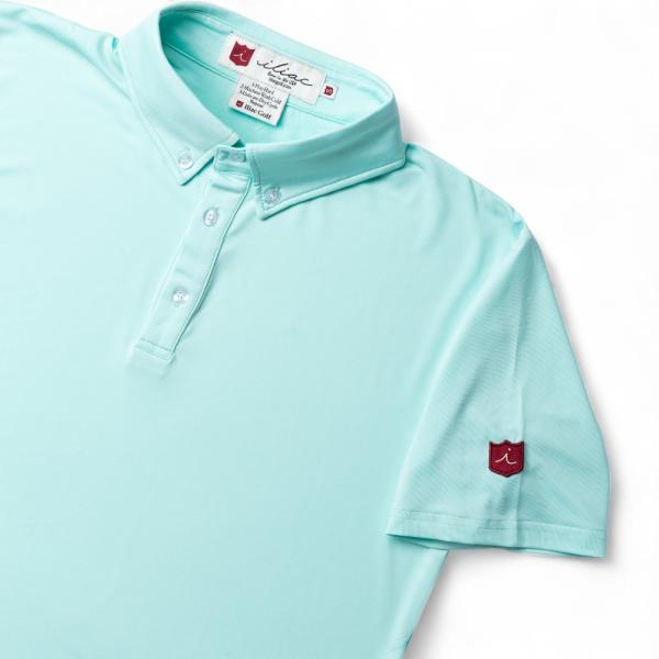 ゴルフシャツ ポロシャツ ソリッド サックス ブルー  イリアック ゴルフ Iliac Golf S...