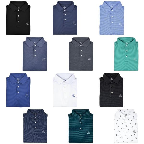 ゴルフ シャツ 半袖 ブランド シンプル ポロシャツ ローバック パフォーマンス ポロシャツ RHO...