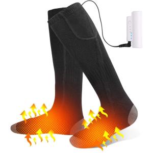 Rumay 2足セット 電熱 ソックス 電気 ホット 加熱 靴下