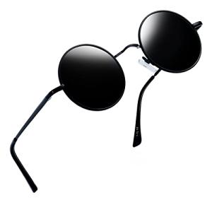 Joopin サングラス メンズ 偏光 丸型