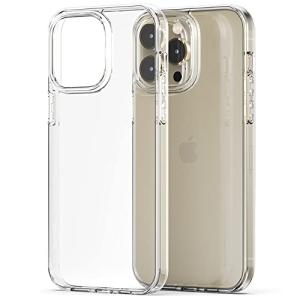 2つの素材が結合したSinjimoru iPhone 14 Pro Max クリアケース TPU＋PC素材のiPhoneケース 衝撃吸収 スクラ