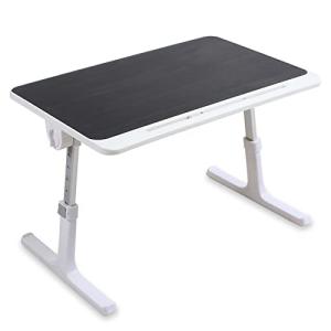 KYODA ノートパソコンスタンド ラップデスク 折りたたみ式 高さ調節 角度調節 ベッドテーブル ローテーブル 軽量 多機能 (ブラック 60