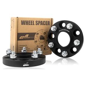 GAsupply 鍛造ワイドトレッドスペーサー PCD114.3 5H 内径60.1 M12XP1.5 厚さ20mm ワイトレハブリング一体 マ