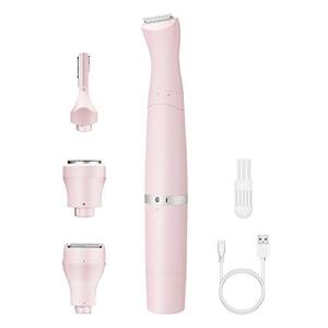 2022新登場 レディースシェーバー 女性用シェーバー vio 電動 眉毛シェーバー 1台4役 顔/腕/脇/足/背中 ビキニライン ムダ毛処理