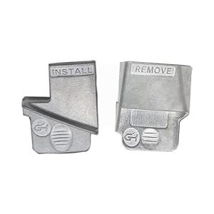 ZKTOOL 2ピース金属製 ストレッチベルト リムーバー インストーラー 補助ベルト 工具 リブ付きドライブベルト 取り外し 取り付け ツール