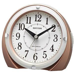 リズム(RHYTHM) 電波時計 目覚まし時計 電子音アラーム (ジャストアラーム機能) ライト付き 4RL439SR13