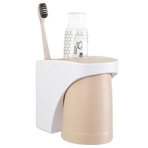 歯ブラシホルダー 歯ブラシスタンド コップスタンド 歯ブラシたて はぶらしたて - 洗面所 収納 壁掛け 吸盤 電動歯ブラシ 歯磨き粉 カップ