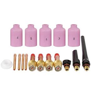 17ピースTIG溶接トーチノズルガスレンズコレットバックキャップ溶接トーチ部品WP-17/18/26 TIG溶接トーチの交換部品