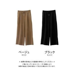 梨地タックイージーパンツ レディース 春 夏 ...の詳細画像1