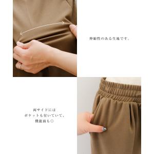 梨地タックイージーパンツ レディース 春 夏 ...の詳細画像4