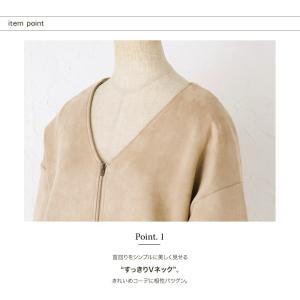 ブルゾン 春 レディース アウター Vネック ...の詳細画像4