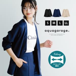 ノーカラージャケット レディース 春 秋 冬 長...の商品画像