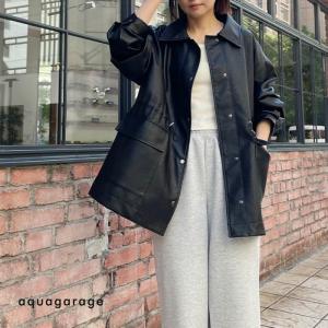 ドロストフェイクレザージャケット  秋 冬 M