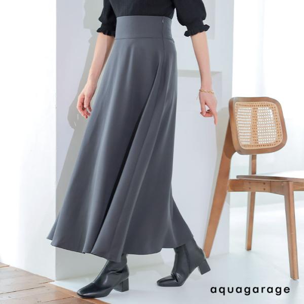 ジョーゼットハイウエストボリュームフレアスカート レディース ≪ゆうメール便配送30・代引不可≫