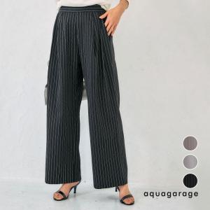 【セットアップ可】ツータックストライプワイドパンツ 春 夏 秋 冬 M ≪ゆうメール便配送30・代引不可≫