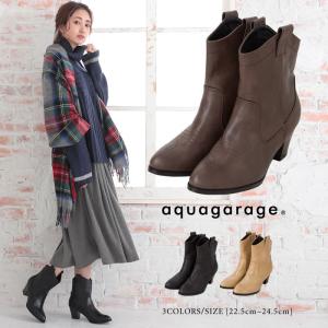 ウエスタンブーツ レディース ヴィンテージ調 靴 ヒール