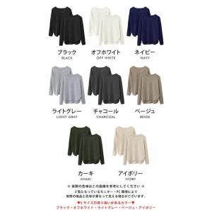 ニット 春 トップス レディース Vネック ク...の詳細画像1