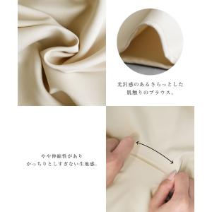 ブラウス レディース 長袖 ボウタイ シャツ ...の詳細画像3