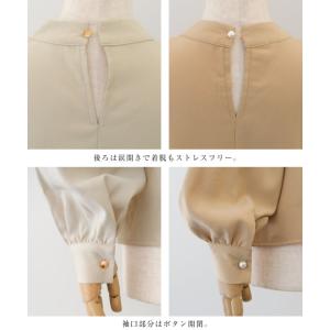 ブラウス レディース 長袖 ボウタイ シャツ ...の詳細画像5