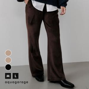 コーデュロイ裏ボアフレアパンツ レディース M L