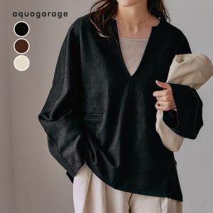 キーネックオーバートップス 春 秋 冬 M レディース